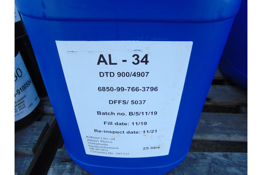 3x 25 Litre Drums of AL-34 Killfrost General Purpose De-icing Fluid - Image 2 of 2