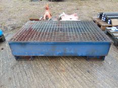 Steel Spill Pallet For 2 x 205Ltr Drums
