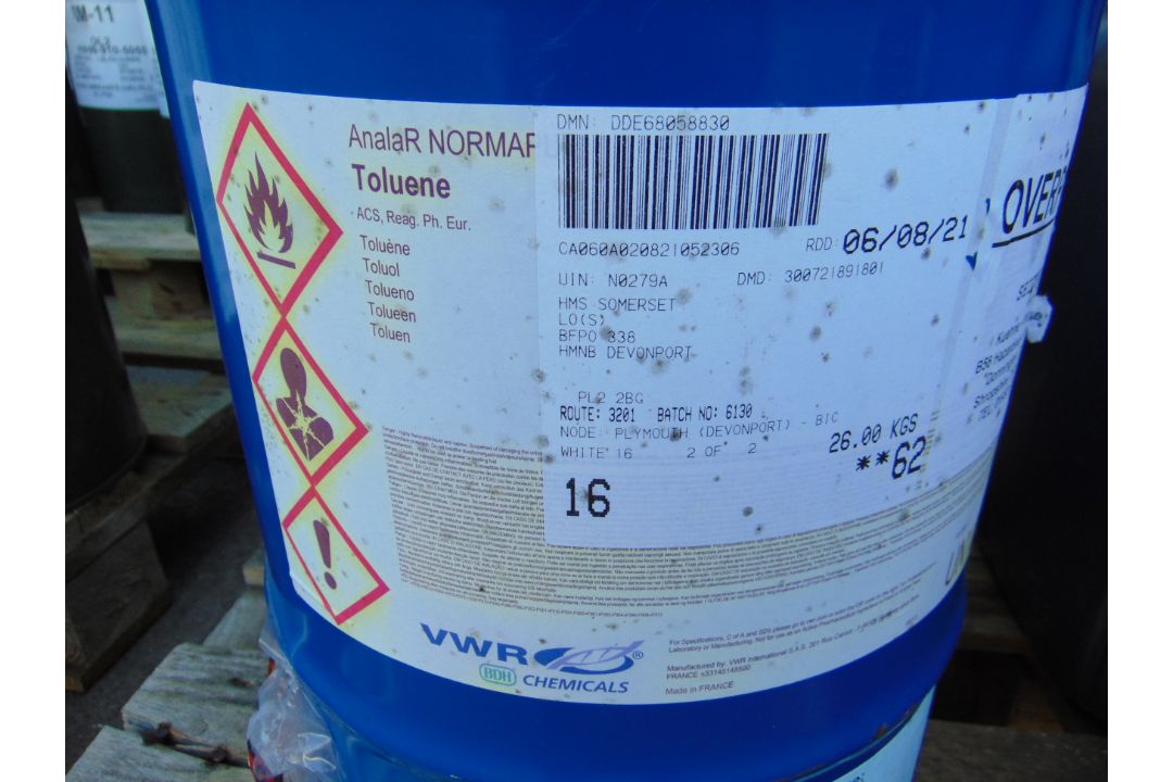 2x 25 litre Drums of Toluene - Image 2 of 2