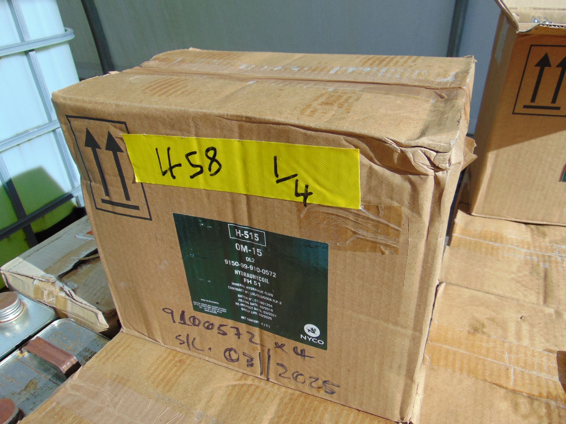 4x Unissued 5L Drums of OM-15 Mineral Hydraulic Oil - Image 3 of 4