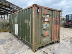 Demountable Front Line Ablution Unit in 20ft Container with hook loader, Twist Locks Etc