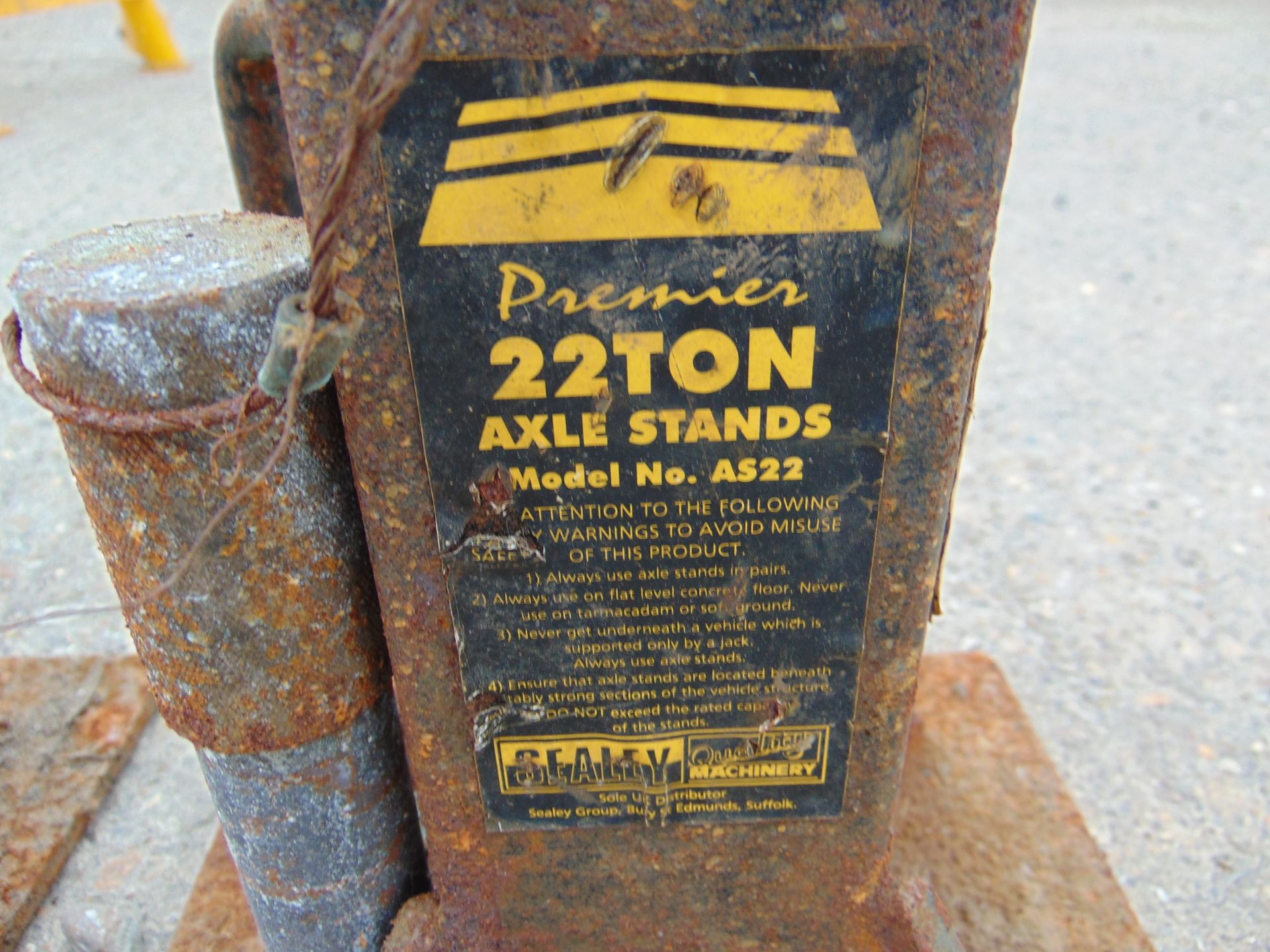 2x Heavy Duty 22 Ton Axle Stands - Image 3 of 3
