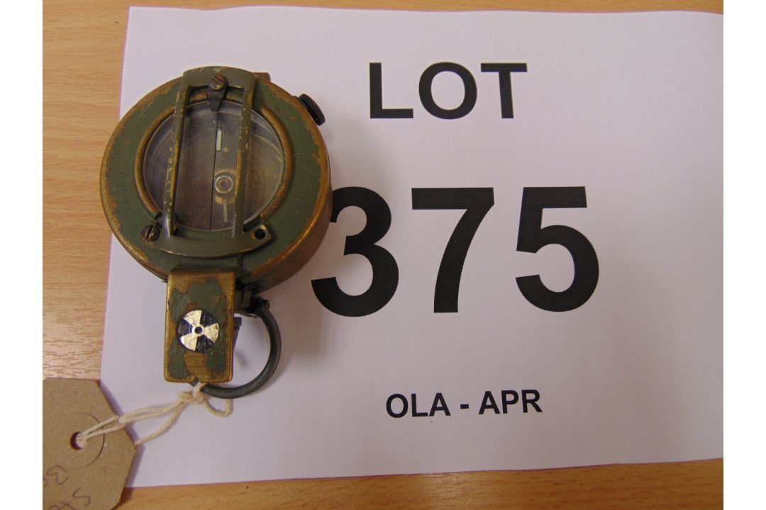 STANLEY LONDON BRITISH ARMY ISSUE BRASS COMPASS IN MILS NATO MARKS - Image 3 of 3