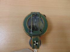 STANLEY LONDON BRITISH ARMY ISSUE BRASS COMPASS IN MILS NATO MARKS