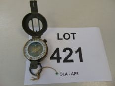 STANLEY LONDON BRITISH ARMY ISSUE BRASS COMPASS IN MILS NATO MARKS