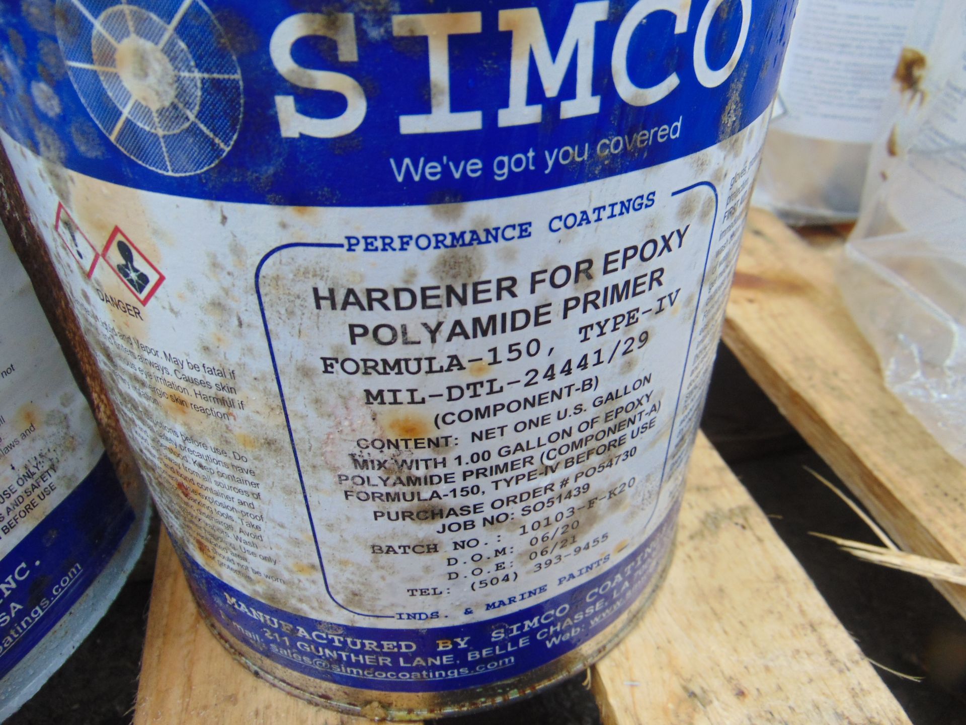 3x 4.6 Litre Drums of Simco 2 Part Epoxy Polyamide Based Paint Primer Green & 1x Interzone 954 - Image 3 of 5