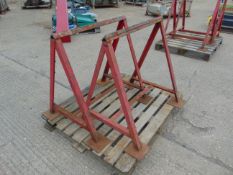 2x Heavy Duty Steel Trestles
