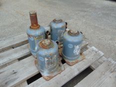 4 x Weber 10 Ton Hydraulic Jacks