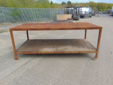 Heavy Duty Steel Workbench L2.5m x W 1.25m x H 1m