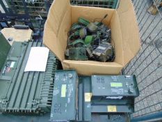 1 x Stillage of Clansman / Bowman etc Radio equipment in chargers Transmitters / Receivers etc