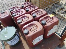 9x Unissued 20L Drums of Mobil Rarus 427 Premium Performance Air Compressor Lubricant