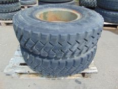2x Goodyear G388 12.00 R20 Tyres on 8 Stud Rims