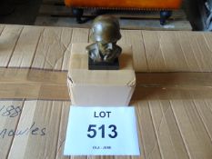 Very Nice Bronze Bust Fisher on Marble base as shown