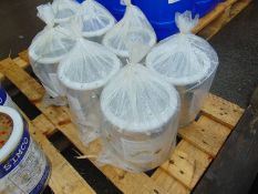 7x 6.3 Litre Drums of Chlorinated Alkyld Nonflaming Dry Interior Use Semi Gloss Paint Bulkhead Grey