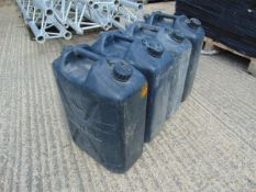 4 x Standard Nato 5 gall Water Jerry Cans as shown