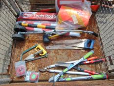Loppers, Shears, Saws, Drain Rods, Line Marker etc