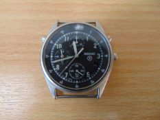 Seiko Gen 2 Pilots Chrono RAF Tornado Force issue, Nato No's Date 1997, New batt / Strap