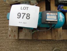 New Unused Jet 100 240 Volt Water Pump