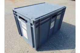 5 x Standard MoD Stackable Storage Boxes c/w Lids