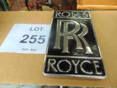 Cast Aluminium Rolls Royce Cars Hanging Advertising Sign 12 Inches x 6.5 inches