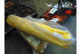 1 x Large Roll 1m wide cotton Flanalette Yellow cloth ideal for Polishing etc, Very expensive to buy