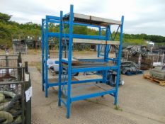 2 x Blue Workshop Racking as shown 208 x 191 x 53 cm