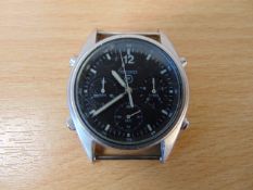 Rare Seiko Gen 1 Pilots Chrono RAF Harrier Force issue Nato No's, Date 1988