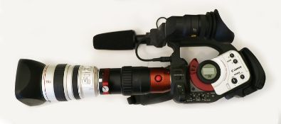 Canon XL1S video camera fitted with OPTEX Night Vision image intensifier