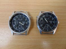 2 x Seiko Gen 2 Pilots Chrono's * Spares or Repair only *