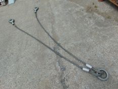 2 Ton 19mm 2 Leg Wire Rope Recovery Sling