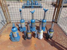 7x Weber 3 Tonne Hydraulic Bottle Jacks