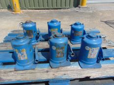 6x Weber 12 Tonne Hydraulic Bottle Jacks