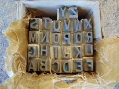 Unissued Textile Marking Stamp Set A-Z