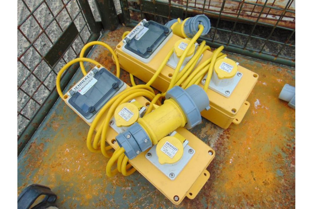 2 x Mennekes 110V Distribution Units - Image 1 of 3