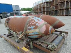 2 x Ex Reserve Harrier 1000lb Practice Bombs