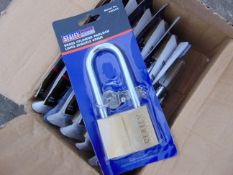 12x New Unissued Long Shank Padlocks
