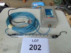 LED Inspection Lamp with Approx 15m Cable and Transformer from RAF