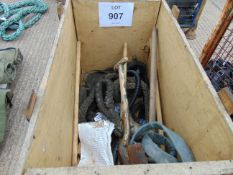 Kinetic Tow strops, T Handle Shovel, Lifting Strops Etc. Crate Included.