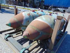 2 x Ex Reserve Harrier 1000lb Practice Bombs