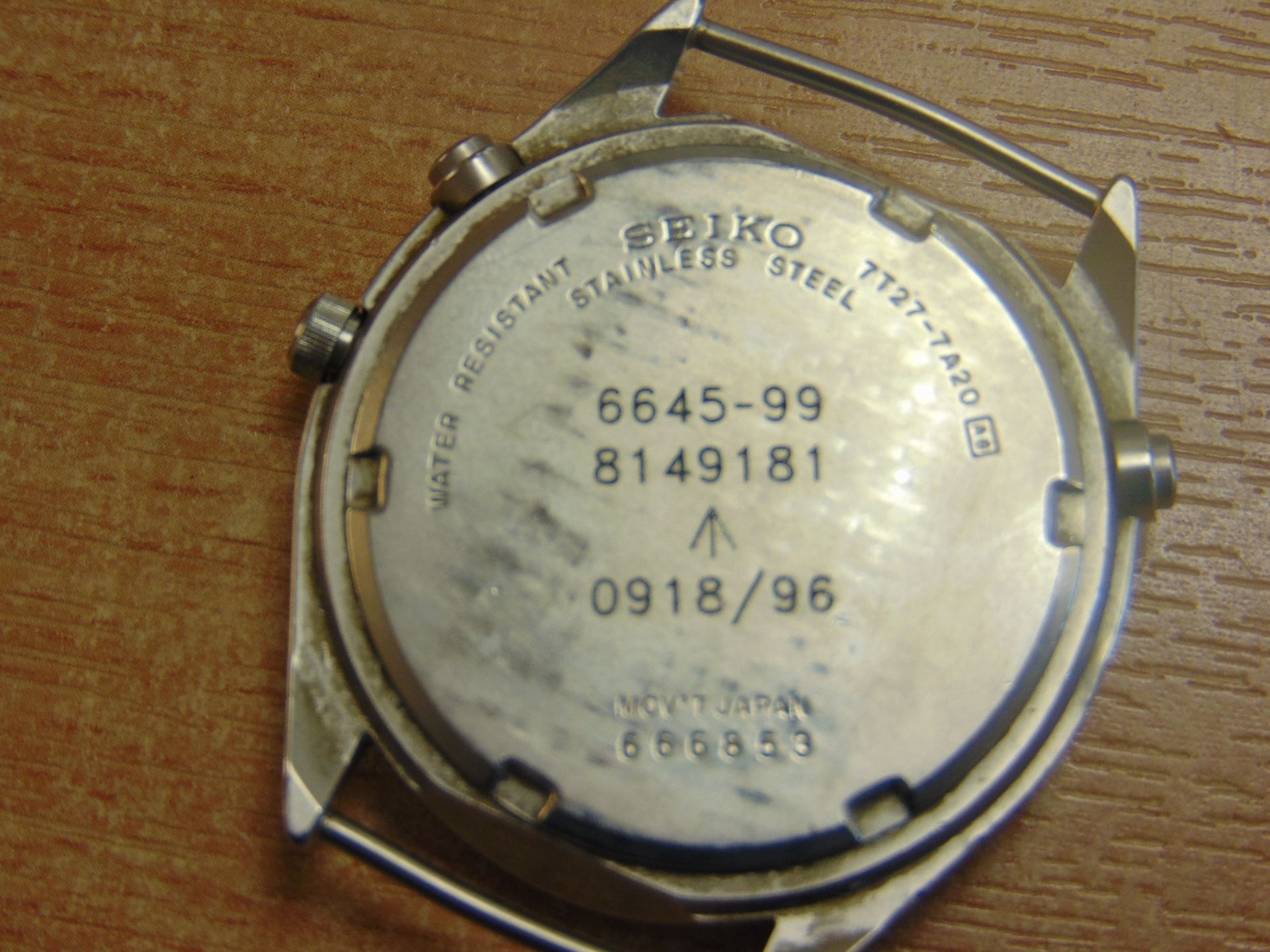 SEIKO GEN 2 PILOTS CHRONO NATO MARKS RAF TORNADO FORCE ISSUE DATE 1996 - Image 4 of 7