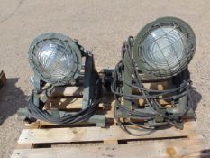 2x Simplex Portable Floodlights
