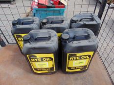 5x 25L Drums of Chainsaw Oil
