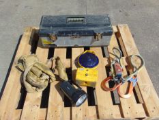 Stanley Tool Box, Recovery Sling, Light, Torch etc