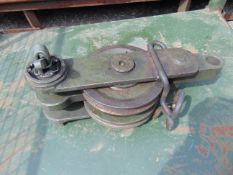 Rare Double Pulley Recovery Snatch Block as Shown