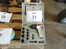 New Unused 1/2 inch Air Impact Drive Wrench c/w Sockets etc