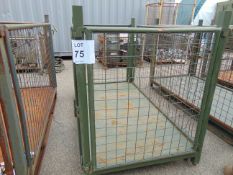 Large MoD Cage Stacking Stillage with Removeable sides Good Condition 212cms x 110cms x 130cms