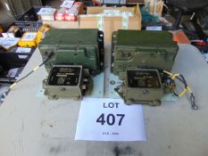 2 x Clansman Antenna Tuning unit with vehicle bracket
