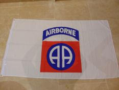 FLAG 82ND AIRBORNE WITH METAL EYELETS 5 FT X 3 FT