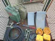 Jerry Cans, Wheel Chocks, Amber Beacons, Hydraulic Hoses etc