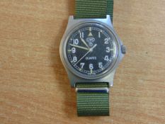 CWC W10 BRITISH ARMY SERVICE WATCH NATO MARKS DATE 1998